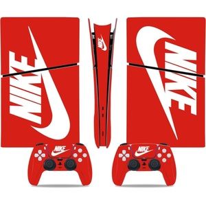 PS5 Nike red logo skins